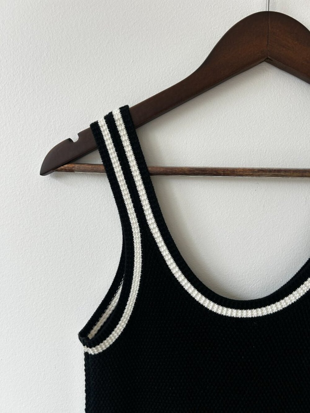 ALO - Tennis Club Sweater Knit Dress - Size: Small / Color: Black & White - Picture 4 of 6